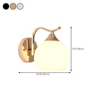 Applique murale moderne Globe pour salle de bain avec finition chromée