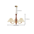 Lustre moderne réglable en tissu plissé pour salon