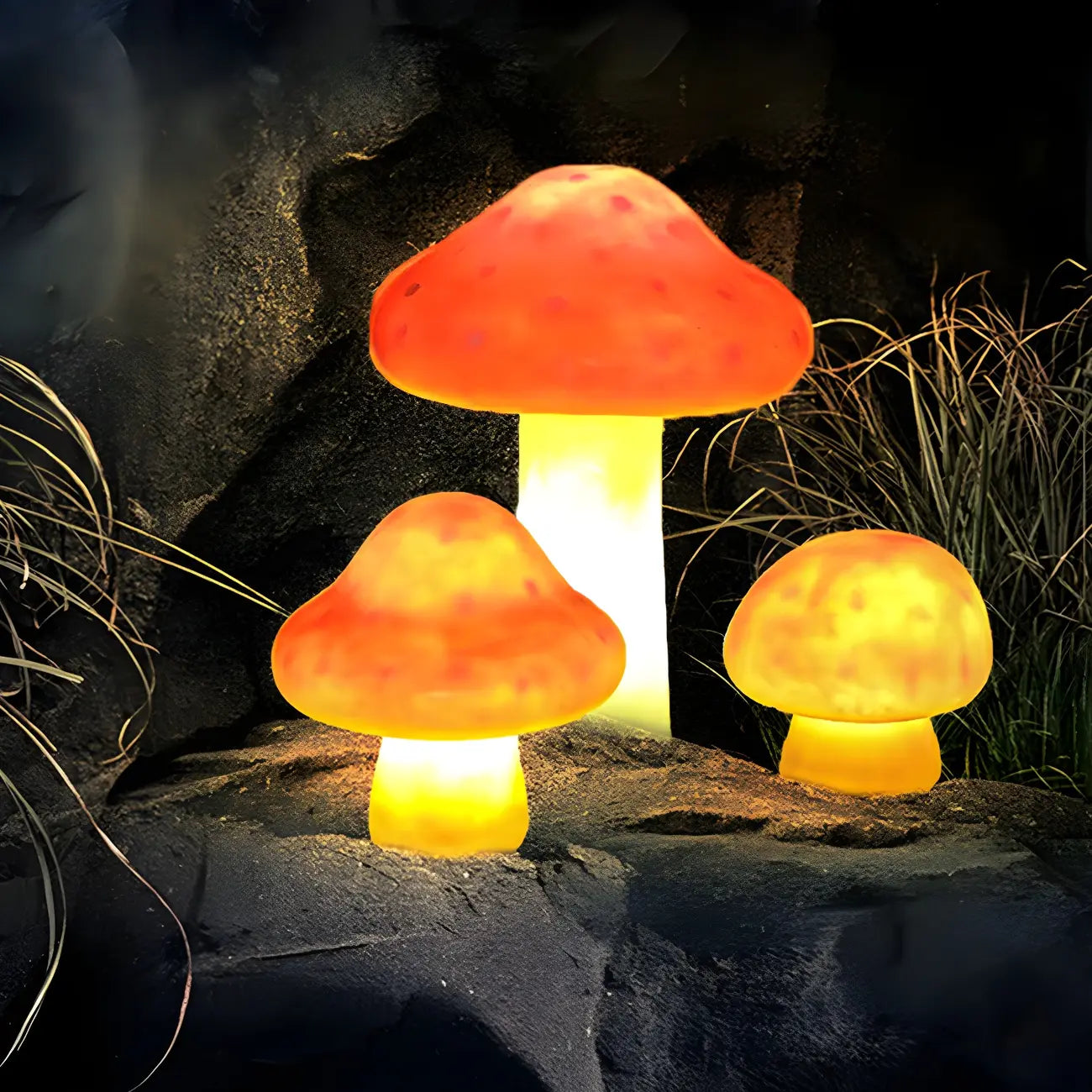 Lampe LED extérieure en forme de champignon pour allée de jardin