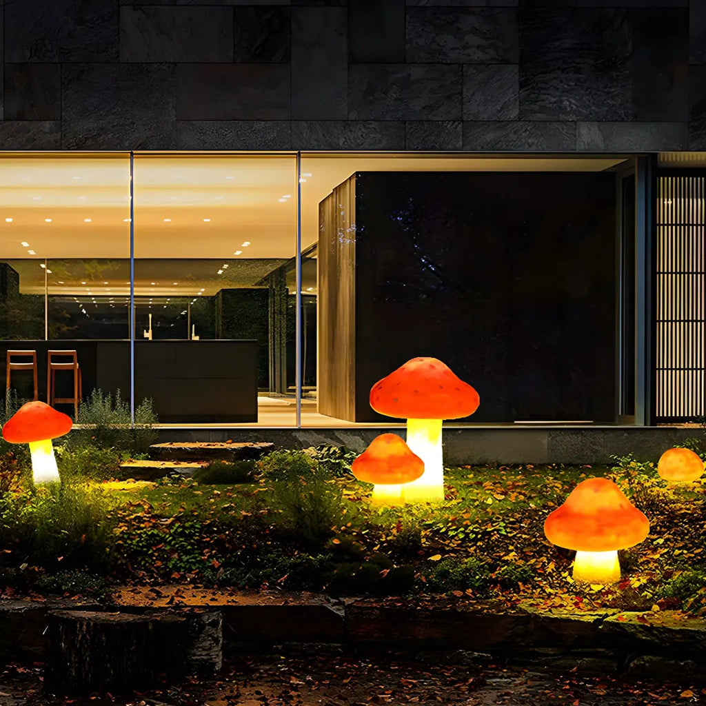 Lampe LED extérieure en forme de champignon pour allée de jardin