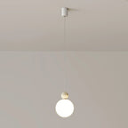Suspension ronde design en forme de lune avec détails perlés pour la décoration intérieure