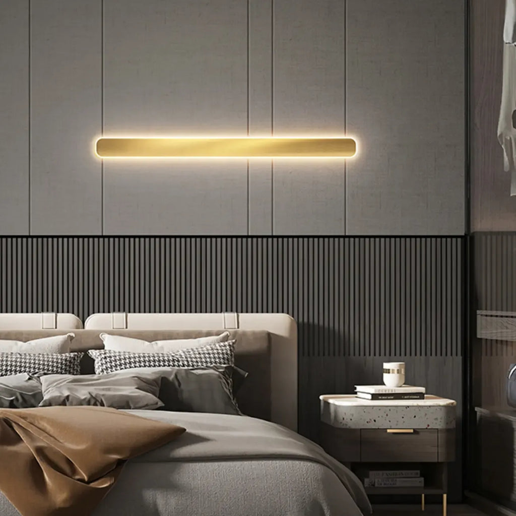 Applique murale linéaire LED moderne d'intérieur avec abat-jour en acrylique