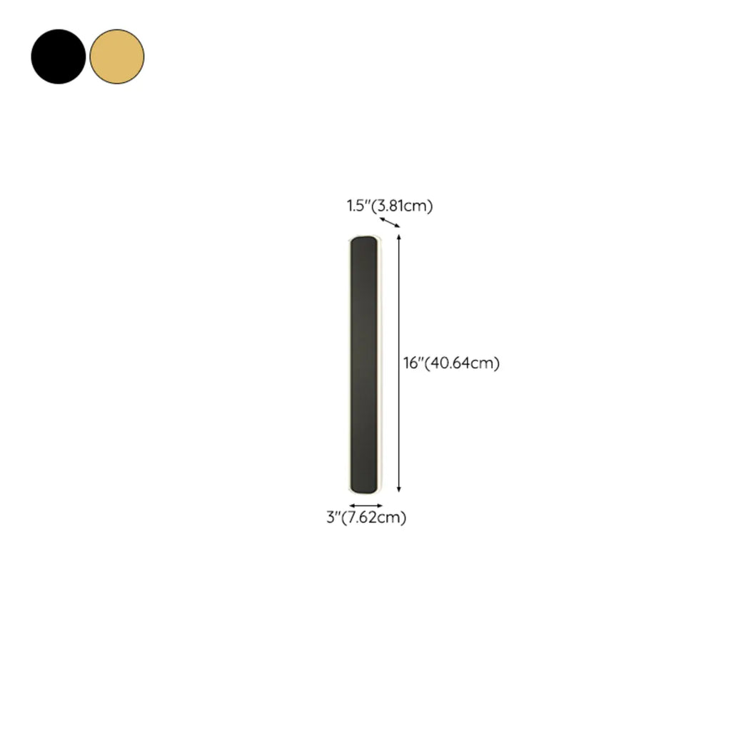 Applique murale linéaire LED moderne d'intérieur avec abat-jour en acrylique