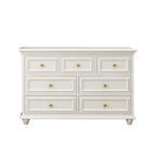 Commode de célibataire en bois blanc de qualité supérieure avec poignée dorée