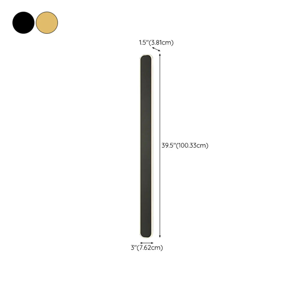 Applique murale linéaire LED moderne d'intérieur avec abat-jour en acrylique
