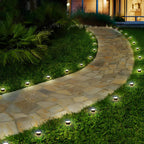 Mini projecteur solaire LED encastrable pour jardin de cour