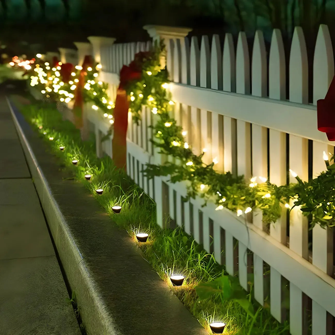 Mini projecteur solaire LED encastrable pour jardin de cour