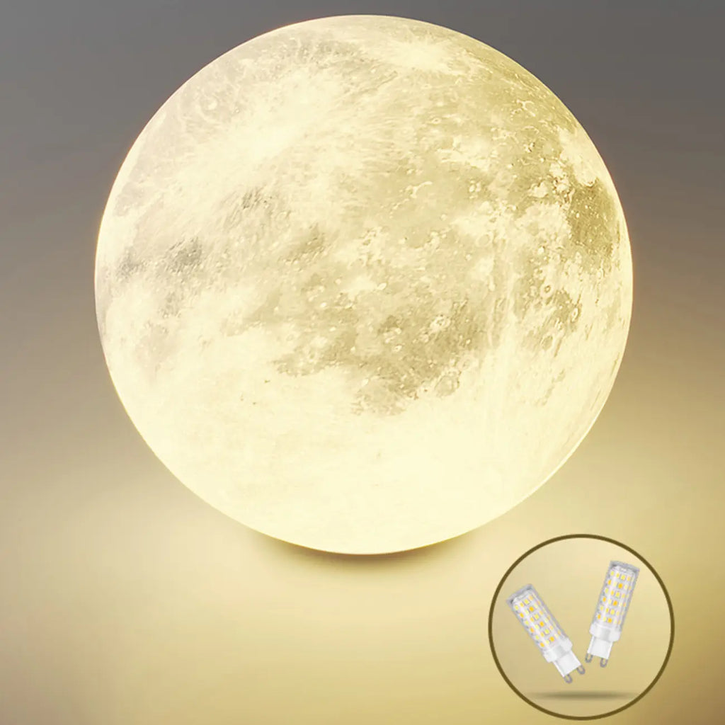 Suspension ronde design en forme de lune avec détails perlés pour la décoration intérieure
