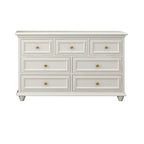 Commode de célibataire en bois blanc de qualité supérieure avec poignée dorée