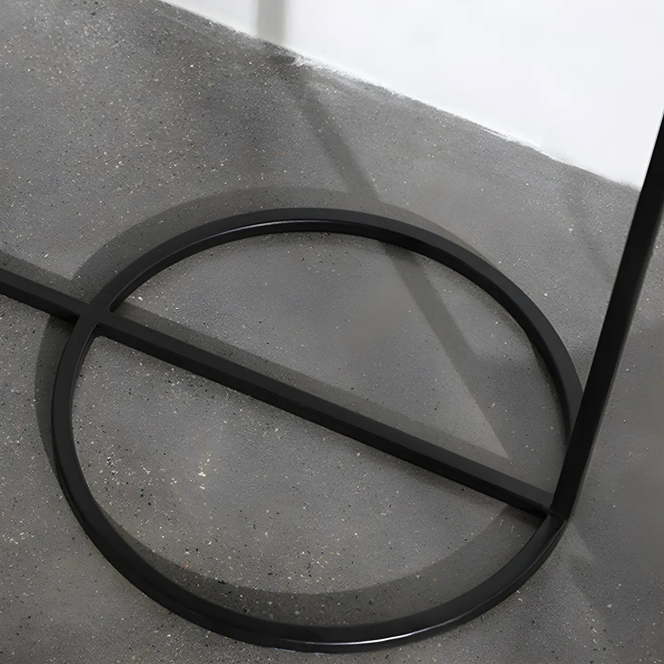 Table de chevet ronde minimaliste en métal à 2 niveaux