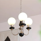 Lampadario moderno a sfera verde regolabile