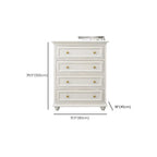 Commode de célibataire en bois blanc de qualité supérieure avec poignée dorée