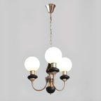 Lampadario moderno a sfera verde regolabile