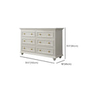 Commode de célibataire en bois blanc de qualité supérieure avec poignée dorée