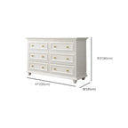Commode de célibataire en bois blanc de qualité supérieure avec poignée dorée