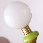 Lampadario moderno a sfera verde regolabile