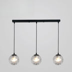 Lampadario moderno a sospensione con 3 globi in vetro