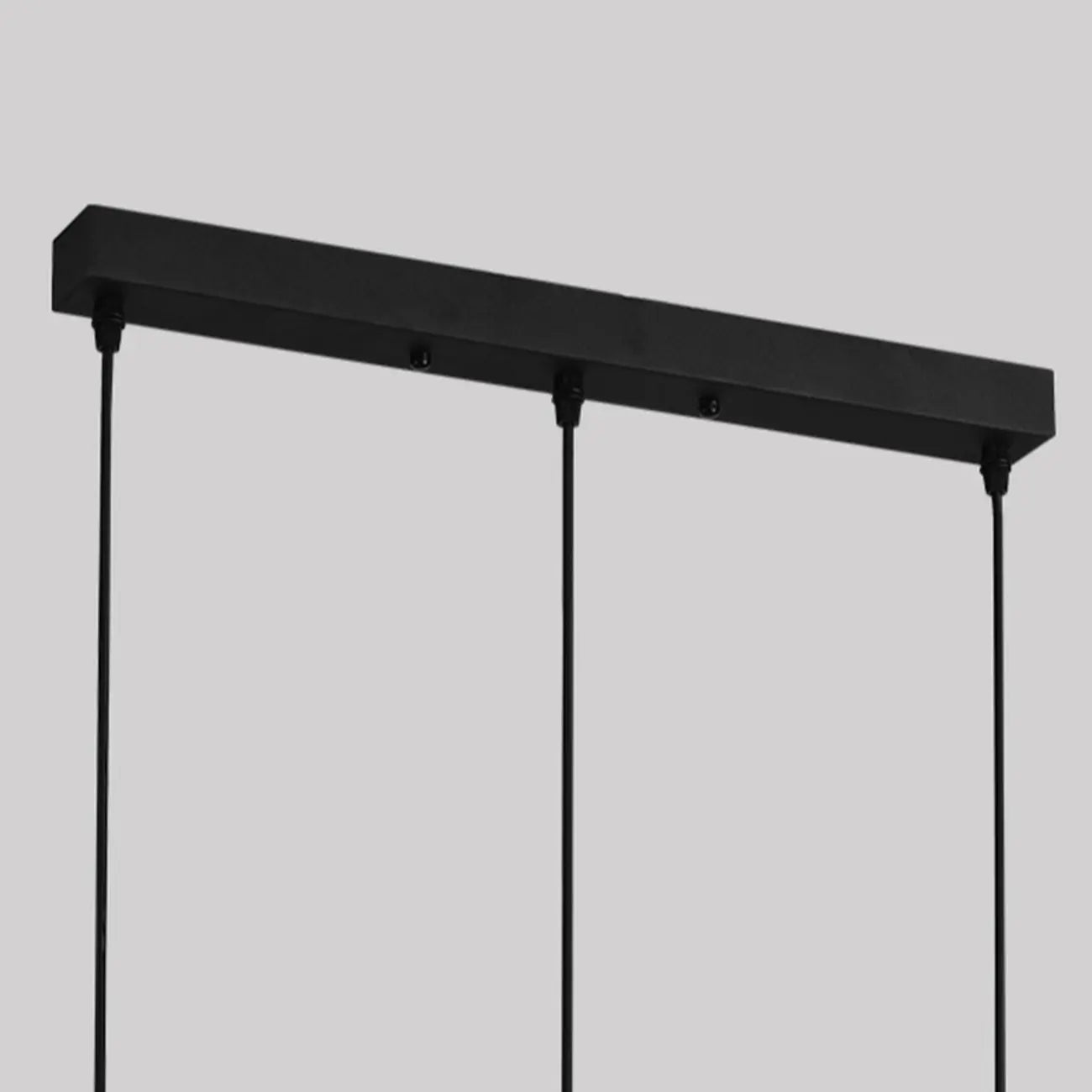 Lampadario moderno a sospensione con 3 globi in vetro