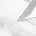 Table de chevet à 3 tiroirs en marbre blanc avec éclairage LED