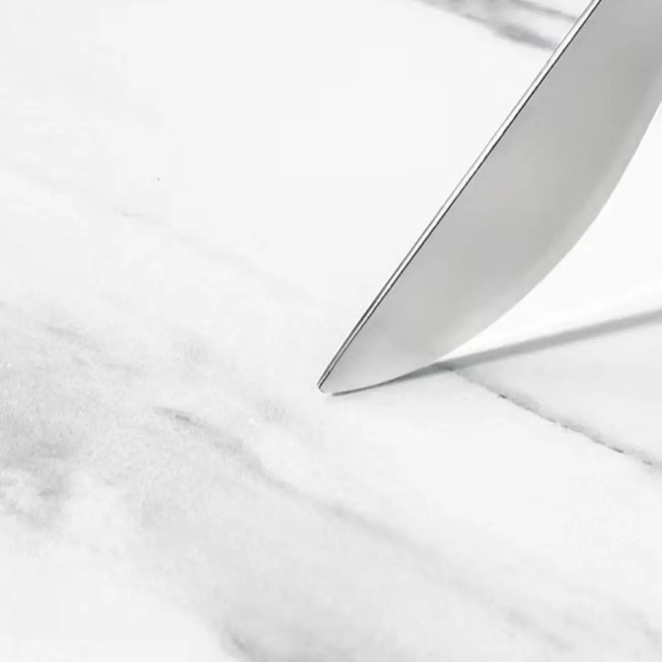 Table de chevet à 3 tiroirs en marbre blanc avec éclairage LED