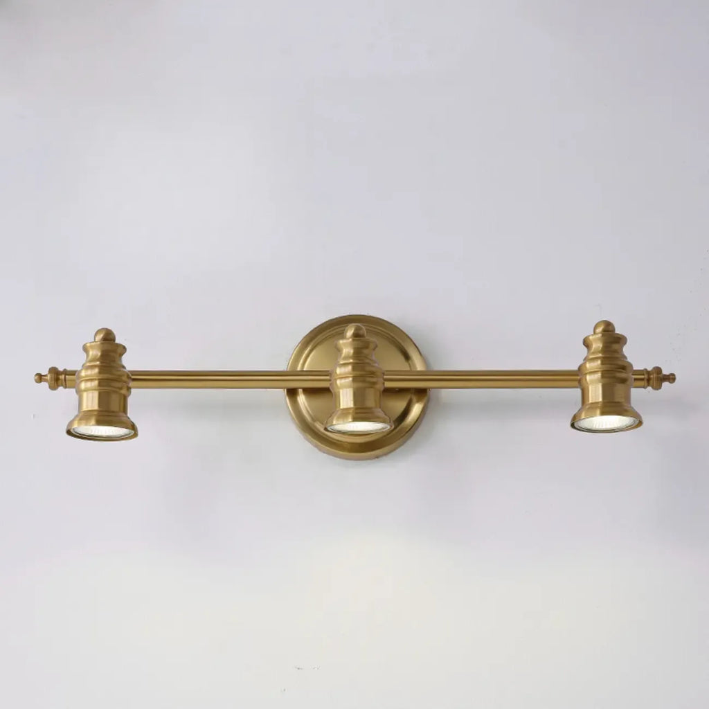 Miroir de salle de bain industriel lumineux de style géométrique