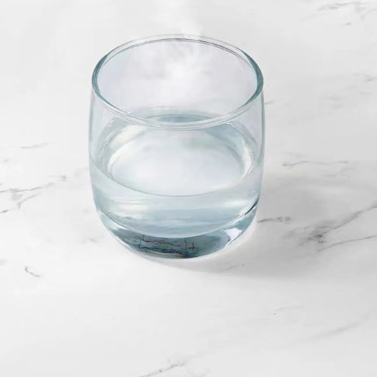 Table de chevet à 3 tiroirs en marbre blanc avec éclairage LED