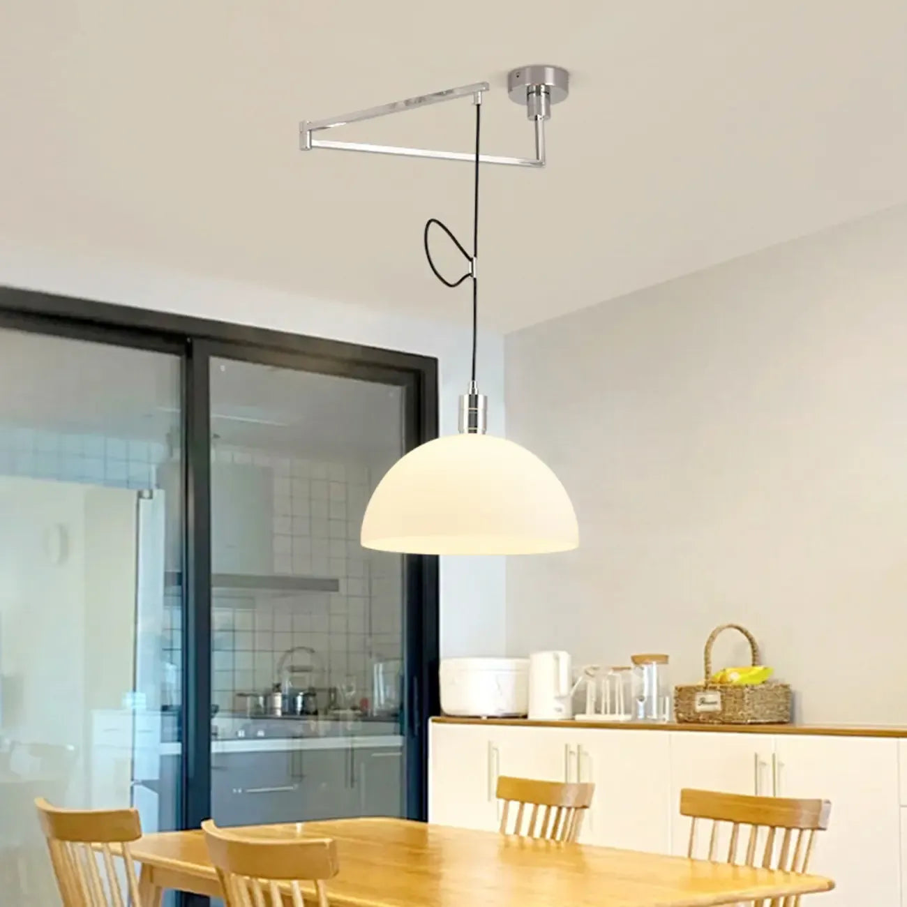 Suspension LED minimaliste en forme de bol pour salle à manger