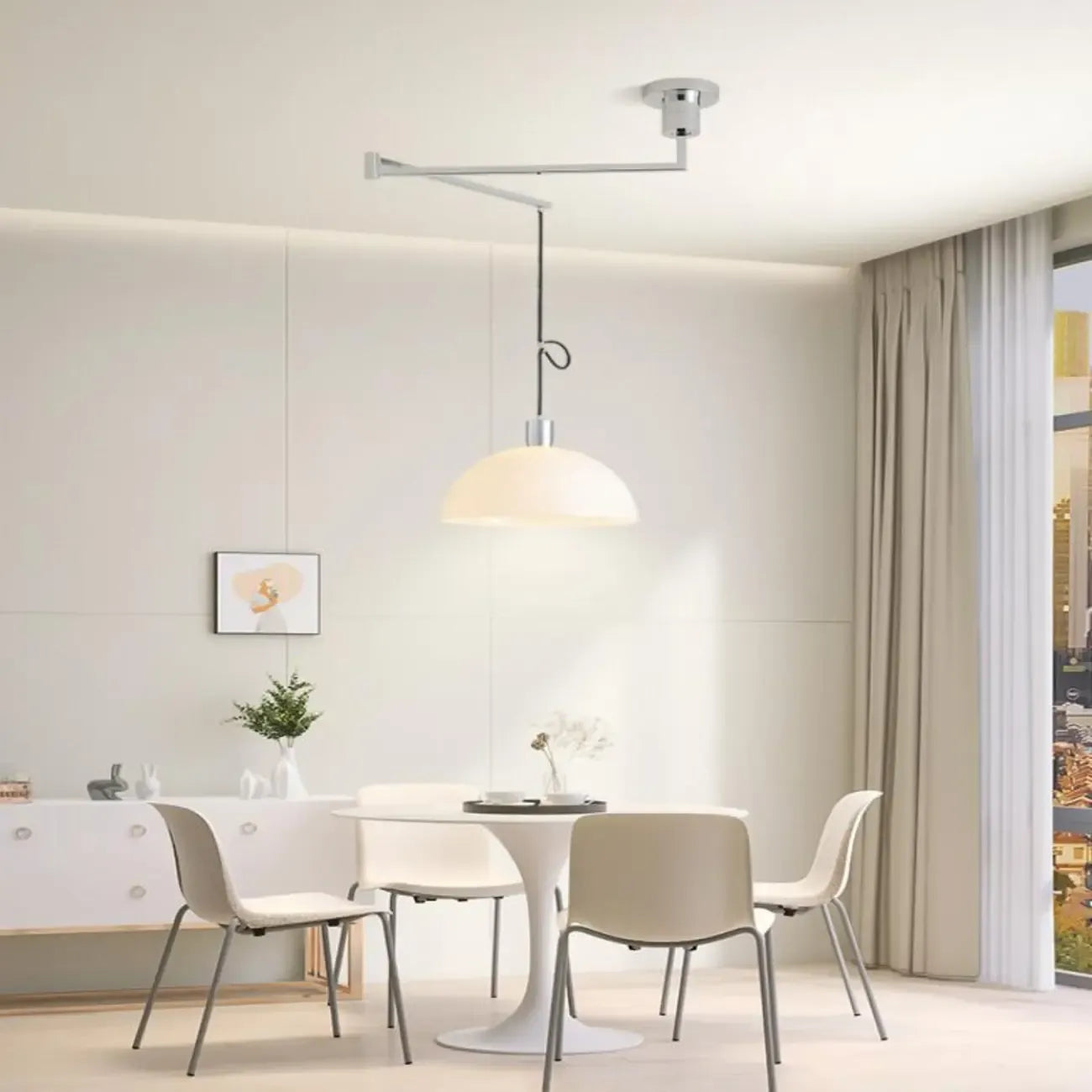 Suspension LED minimaliste en forme de bol pour salle à manger