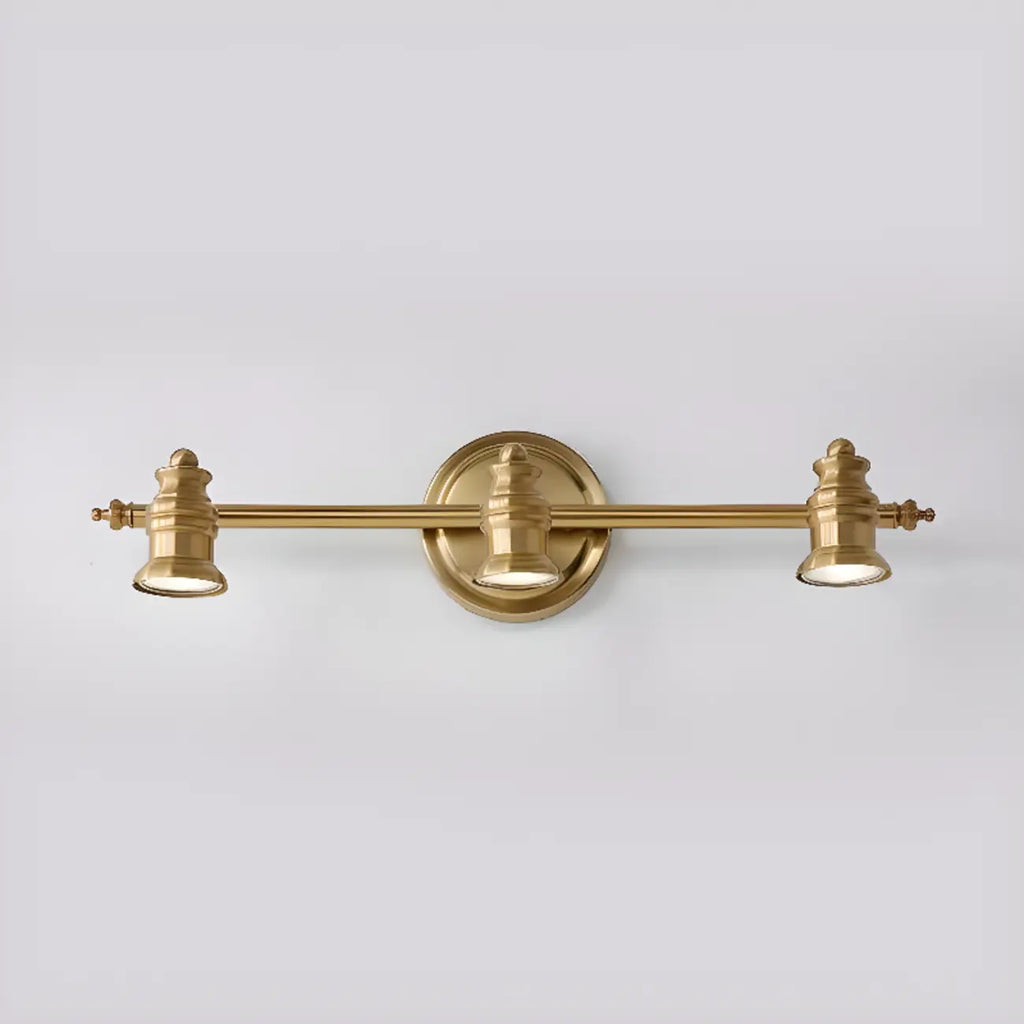 Miroir de salle de bain industriel lumineux de style géométrique