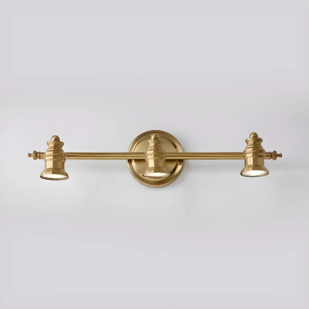 Miroir de salle de bain industriel lumineux de style géométrique