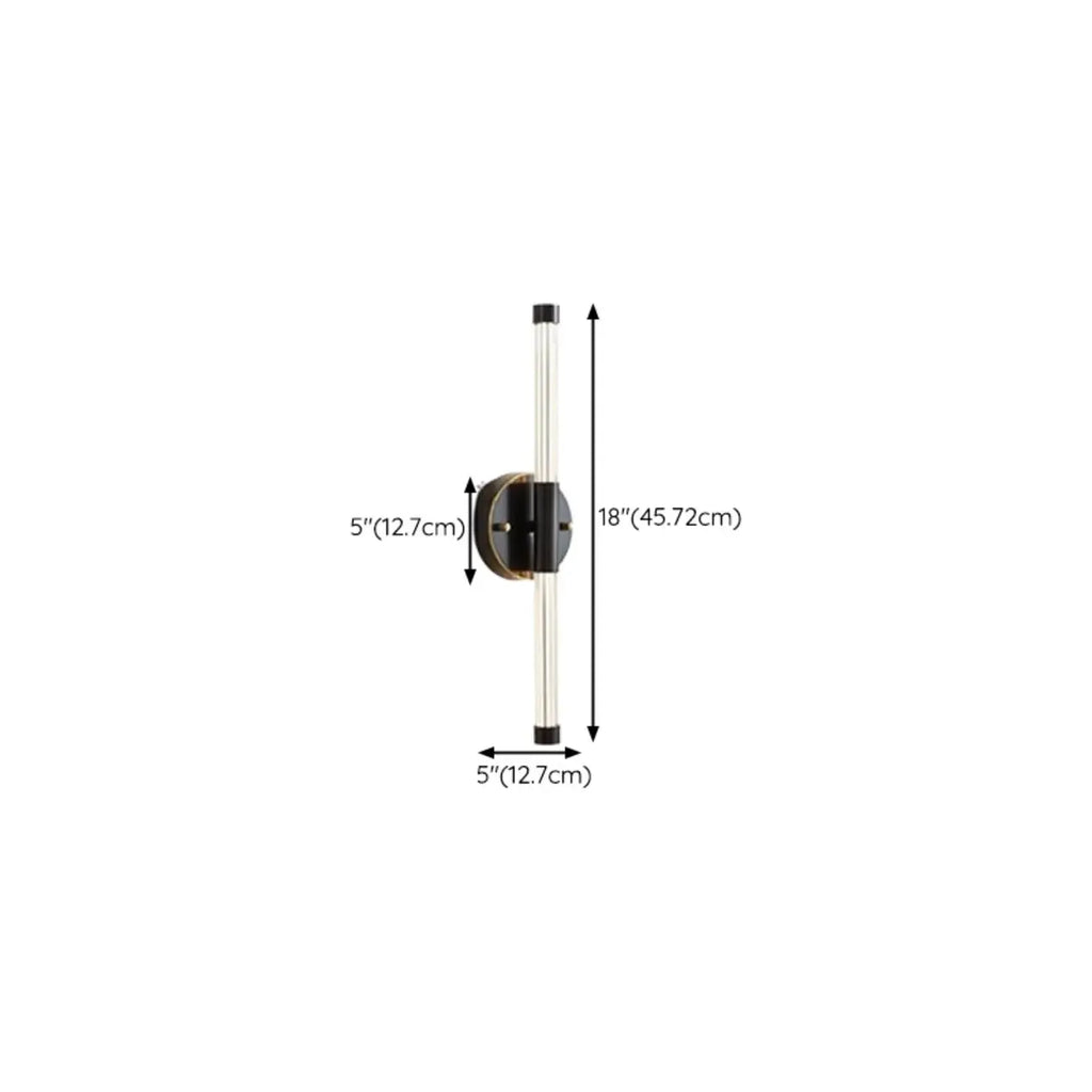 Applique murale LED moderne pour salle de bain avec variateur à 3 niveaux