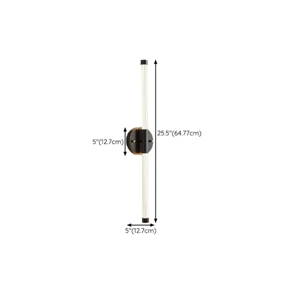 Applique murale LED moderne pour salle de bain avec variateur à 3 niveaux
