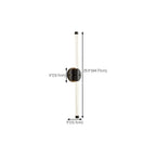Applique murale LED moderne pour salle de bain avec variateur à 3 niveaux