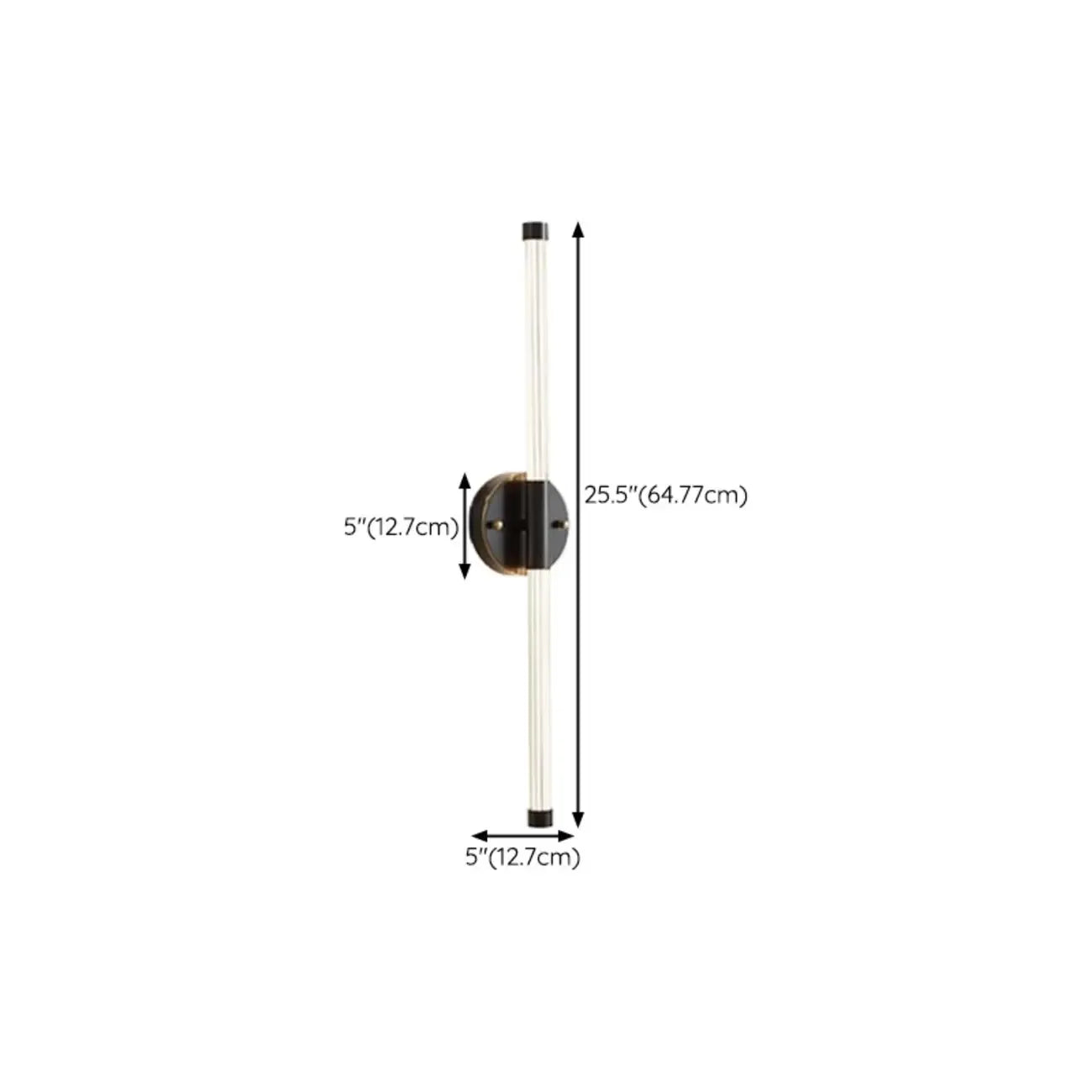 Applique murale LED moderne pour salle de bain avec variateur à 3 niveaux