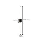 Applique murale LED moderne pour salle de bain avec variateur à 3 niveaux
