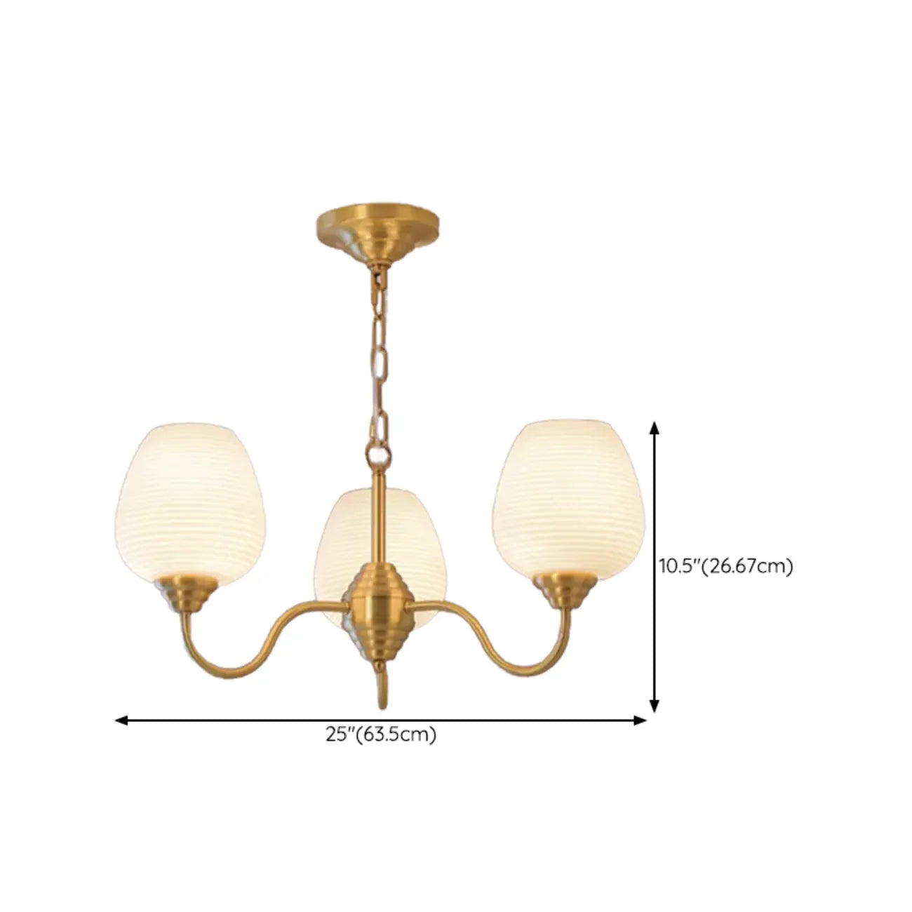 Lustre vintage en laiton doré à 8 lumières, longueur de suspension réglable