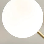 Lustre Sputnik moderne à 8 lumières en verre et globes