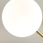 Lustre Sputnik moderne à 8 lumières en verre et globes