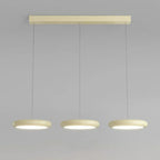 Suspension moderne à 3 lumières LED en verre opale pour salle à manger