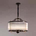 Lustre rond moderne à 3 lumières en cristal, hauteur réglable
