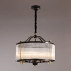Lustre rond moderne à 3 lumières en cristal, hauteur réglable