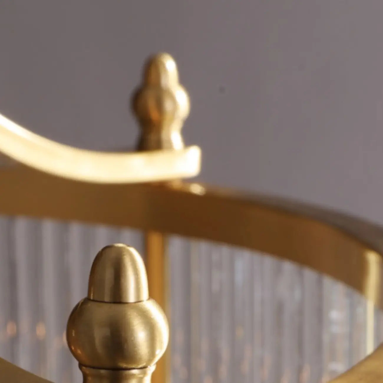 Lustre rond moderne à 3 lumières en cristal, hauteur réglable