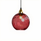 Suspension globe en vitrail artistique pour salle à manger