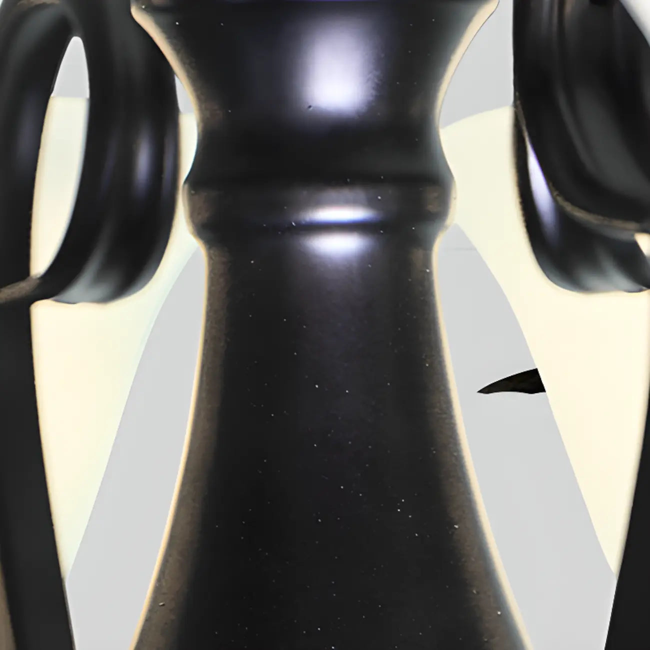 Lustre suspendu vintage en métal noir Bell