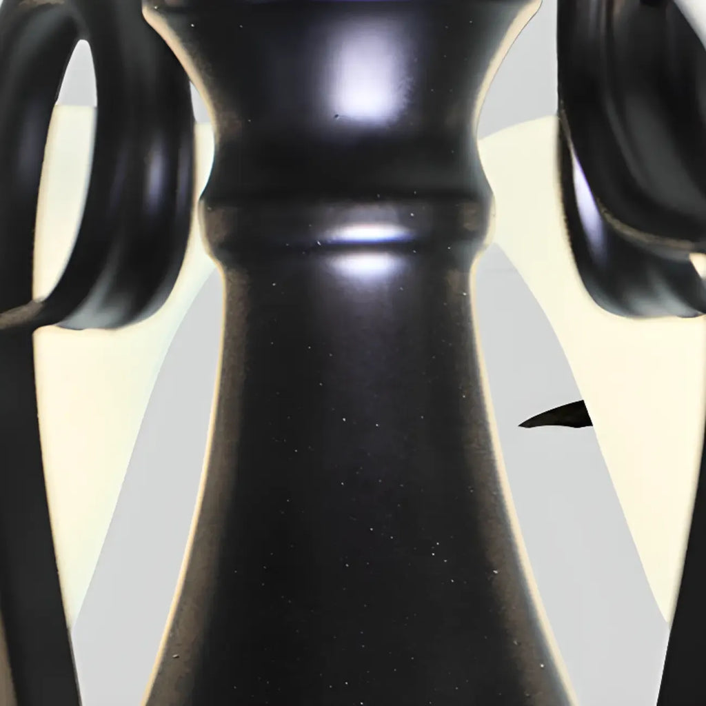 Lustre suspendu vintage en métal noir Bell