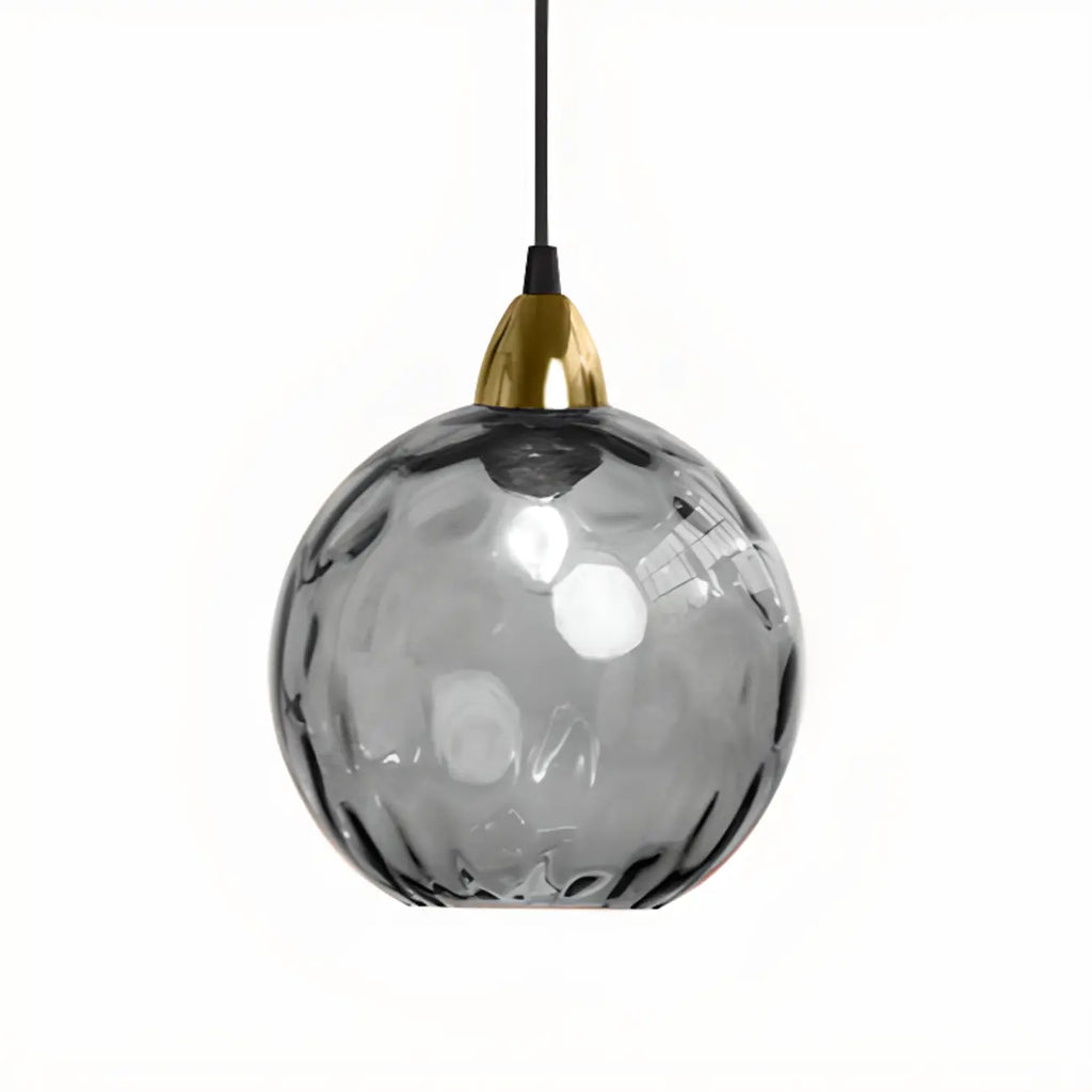 Suspension globe en vitrail artistique pour salle à manger