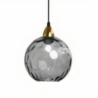 Suspension globe en vitrail artistique pour salle à manger