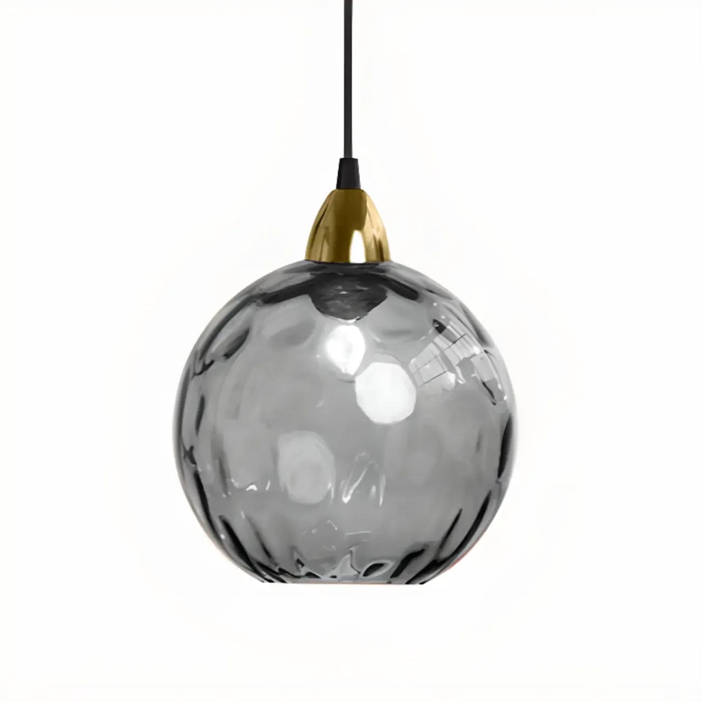 Suspension globe en vitrail artistique pour salle à manger