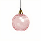 Suspension globe en vitrail artistique pour salle à manger