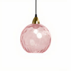 Suspension globe en vitrail artistique pour salle à manger